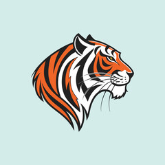 A tiger head vector is a digital, scalable illustration of a tiger's face, featuring bold lines and vibrant colors, often used in logos and artwork.