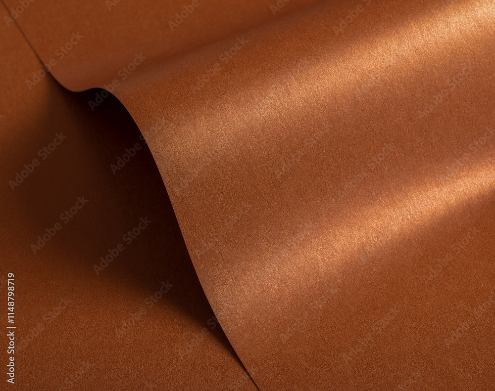 Poster copper and rust paper texture with a glossy metallic finish and subtle wavy patterns. the warm earth