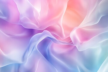 Obraz premium Abstract Pastel Fabric Swirls Soft Hues Background