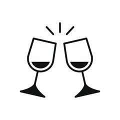 Wine drink icon brings a refined and classy touch