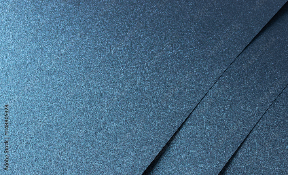 Poster dark blue paper texture with a luminous, glossy sheen and metallic gradient. the smooth, reflective 