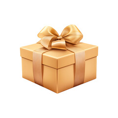 Fototapeta premium Elegant gift box with attractive ribbon for celebration isolated on a transparent background.