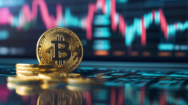 Bitcoin market analysis cryptocurrency investment financial sector digital environment close-up view trading insights