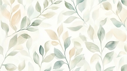 Elegant leaf patterns for home decor interior design digital artwork soft color palette aesthetic appeal modern concept