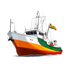 Fototapeta premium Visuals to Celebrate Indian Coast Guard Day’s Heroes