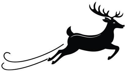  Santa’s Reindeer Taking Off