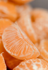 close up of a slice of orange