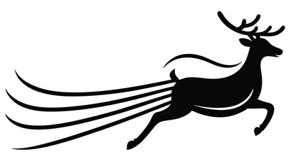  Santa’s Reindeer Taking Off