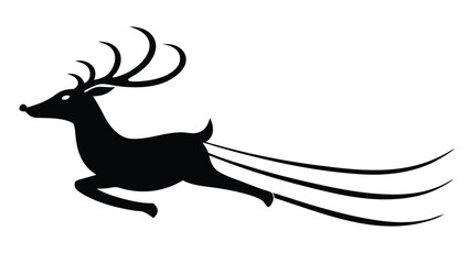  Santa’s Reindeer Taking Off