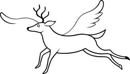  Santa’s Reindeer Taking Off