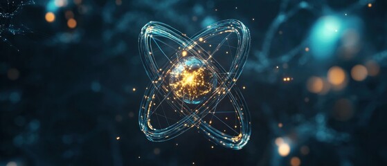 Abstract Atom Structure: A Digital Visualization of Atomic Energy