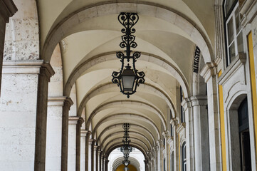 Arch corridor architecture in Portugal