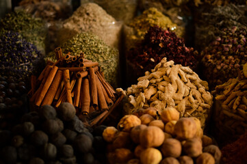 spices market vintage in old Dubai
