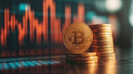 Cryptocurrency investment insights financial market infographic digital environment close-up economic trends