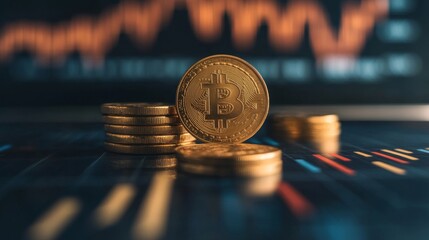Bitcoin trading insights financial market digital currency technology hub close-up investment strategies