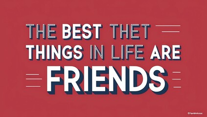 Fototapeta premium The Best Things In Life Are Friends