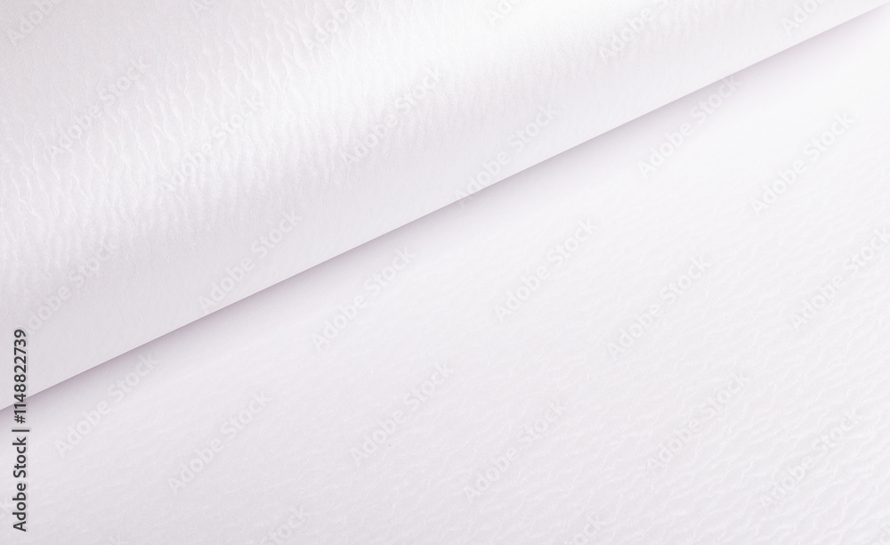 Poster Pearlescent white paper texture with a smooth, glossy surface and subtle wavy patterns. The luminous sheen and refined satin gradient create a luxurious, artistic design, ideal for