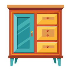 Customizable Cabinet Vector Illustration