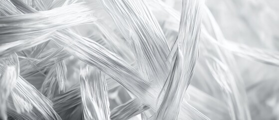 Abstract Monochrome Fiber Texture: A Study in Light and Shadow