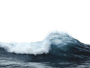 Obraz premium a digital illustration of an ocean scene on white background, a nature concept