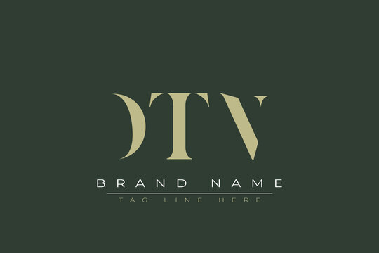 DTN abstract letter logo design. This logo is designed by three abstract letters. 