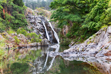 Mantenga Falls and Mantenga River in Elulwini valley, Swaziland, Southern Africa