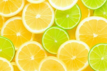 Lemon slices backdrop