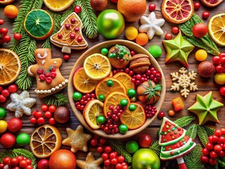 Christmas Bells Color by Number: Festive Food Photography for Kids' Educational Game