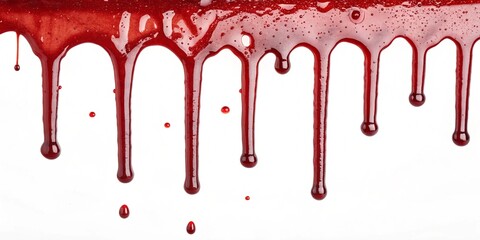 red paint dripping