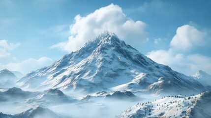 Snow-covered mountain