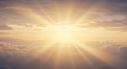 Fototapeta premium Abstract heavenly background, light from heaven. Revelation concept.