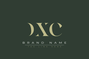 DXC abstract letter logo design. This logo is designed by three abstract letters. 