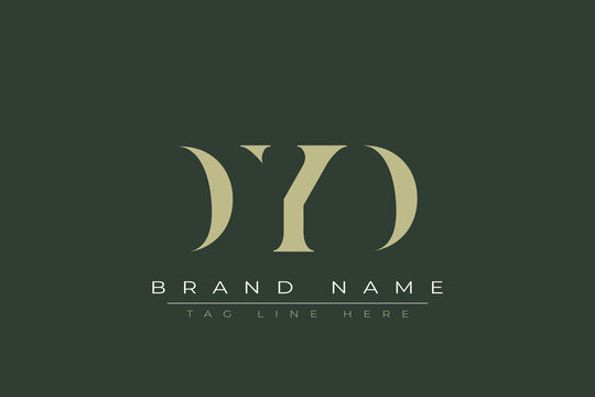 DYD abstract letter logo design. This logo is designed by three abstract letters. 