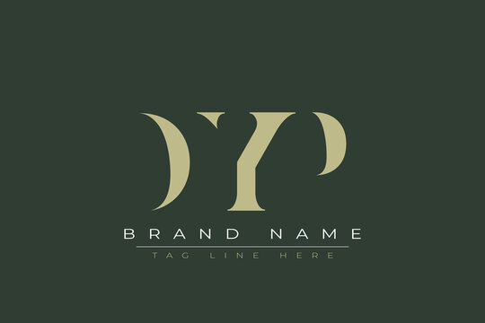 DYP abstract letter logo design. This logo is designed by three abstract letters. 