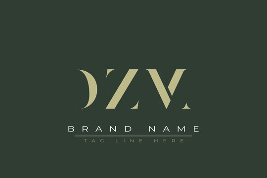 DZM abstract letter logo design. This logo is designed by three abstract letters. 