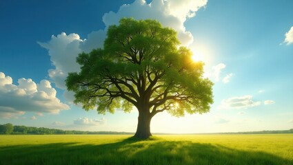 Obraz premium Tree in the sun