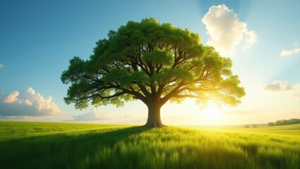 Obraz premium Tree in the sun