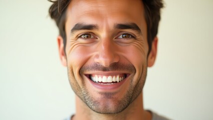 Fototapeta premium Man smiling to the camera