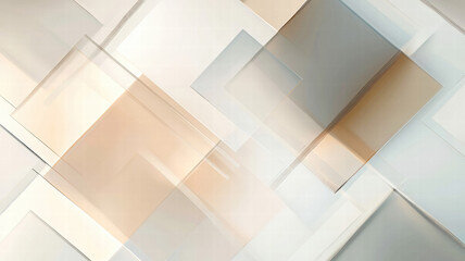 Obraz premium A minimalist abstract design featuring overlapping transparent rectangles in muted tones, creating a sleek and stylish aesthetic perfect for modern decor and digital use. 