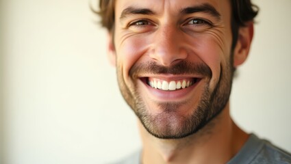 Obraz premium Man smiling to the camera