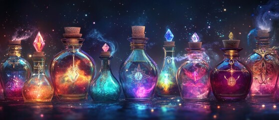 Mystical Elixirs: A Galaxy in a Bottle