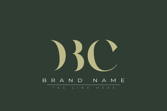 DBC abstract letter logo design. This logo is designed by three abstract letters. 