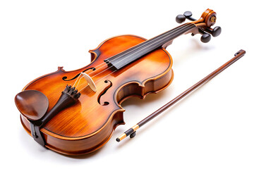 Fototapeta premium violin isolated on white background