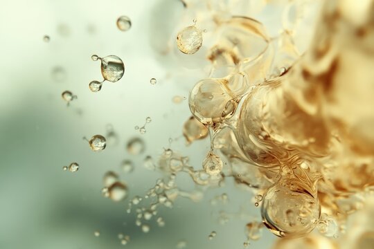An abstract 3D illustration of molecules colliding and releasing energy, symbolizing chemical energy reactions