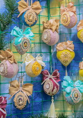 Christmas New Year decorations for the Christmas tree