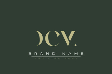 DCM abstract letter logo design. This logo is designed by three abstract letters. 