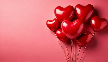 ballon sur fond rose saint-valentin Generated image