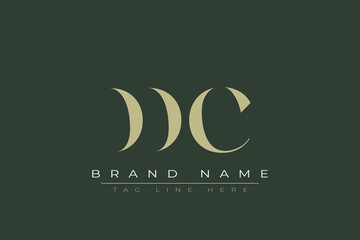 DDC abstract letter logo design. This logo is designed by three abstract letters. 