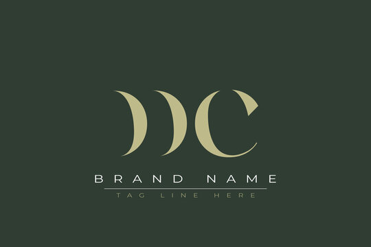 DDC abstract letter logo design. This logo is designed by three abstract letters. 