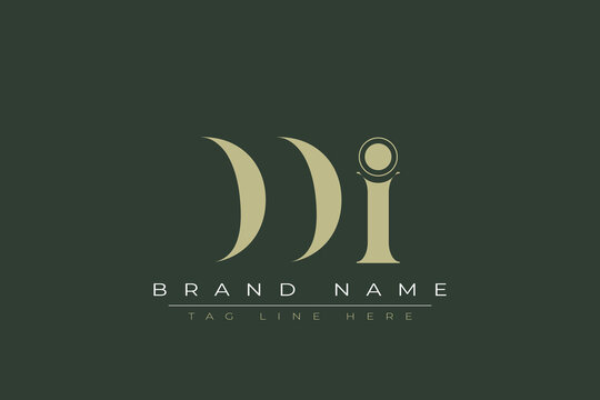 DDI abstract letter logo design. This logo is designed by three abstract letters. 